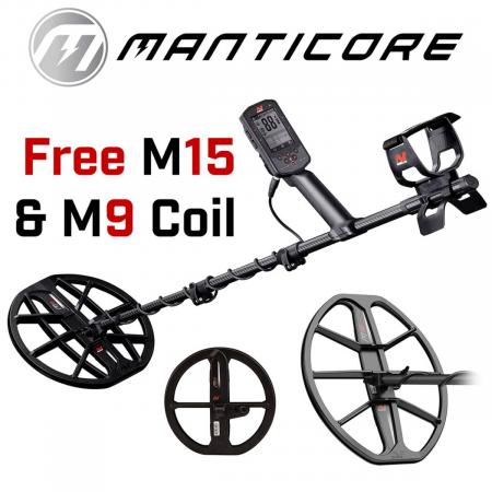 Minelab Manticore + M15 + M9 Coil